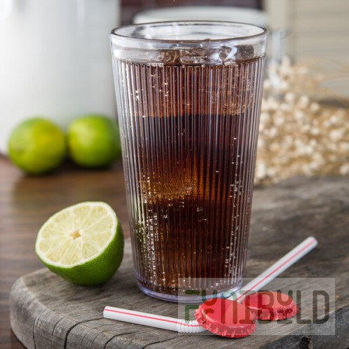 Carlisle 401607 Crystalon Stack-All 16.2 oz. Clear SAN Plastic Tumbler - 12/Case