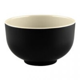 Elite Global Solutions JW452T Karma 12 oz. Two-Tone Ebony / Sand Bowl - 6/Case