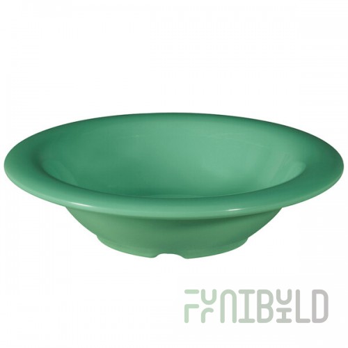 GET B-86-FG Diamond Mardi Gras 8 oz. Rainforest Green Melamine Bowl - 48/Case