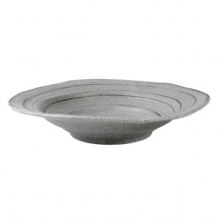 Elite Global Solutions M14BST-GSD Della Terra Melamine Stoneware 44 oz. Granite Stone Design Irregular Round Serving Bowl