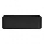 Cal-Mil Hudson 120 oz. Black Square Melamine Bowl