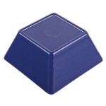 Vollrath V2220230 1.5 Qt. Blue / White Medium Square Melamine Bowl Vollrath V2220230 1.5 Qt. Blue / White Medium Square Melamine Bowl