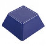 Vollrath V2220230 1.5 Qt. Blue / White Medium Square Melamine Bowl Vollrath V2220230 1.5 Qt. Blue / White Medium Square Melamine Bowl