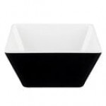 Vollrath V2220230 1.5 Qt. Blue / White Medium Square Melamine Bowl Vollrath V2220230 1.5 Qt. Blue / White Medium Square Melamine Bowl