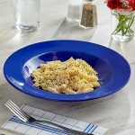 Acopa Foundations 16 oz. Blue Wide Rim Melamine Pasta Bowl - 12/Pack