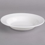 Villeroy & Boch 16-2016-2700 Corpo 13 oz. White Porcelain Rim Deep Soup Plate - 6/Case Villeroy & Boch 16-2016-2700 Corpo 13 oz. White Porcelain Rim Deep Soup Plate - 6/Case