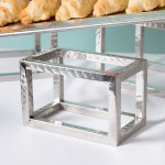 American Metalcraft HMRRSET 3-Piece Hammered Stainless Steel Open Frame Riser Set American Metalcraft HMRRSET 3-Piece Hammered Stainless Steel Open Frame Riser Set