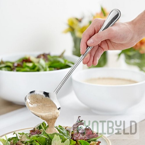 Acopa Edgeworth 2 oz. 18/8 Stainless Steel Extra Heavy Weight Ladle
