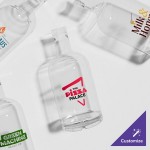 Acopa 25 oz. Customizable Clear Nordic Glass Bottle - 6/Case