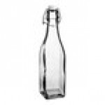 Acopa 25 oz. Customizable Clear Nordic Glass Bottle - 6/Case
