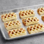 Bridor Ready-to-Bake Curved Vegan Croissant 3.5 oz. - 44/Case