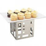 Cal-Mil 1613-13 Squared 9 Qt. Black Roll Top Chafer