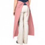 Intedge Mauve Poly-Cotton Bistro Apron with 2 Pockets - 38