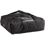 Cambro GBP220110 Customizable Insulated Black Pizza Delivery GoBag® - Holds up to (2) 20