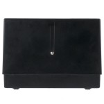 San Jamar H3001CLBK Fullfold Countertop Napkin Dispenser - Clear Face with Black Body