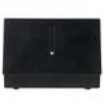 San Jamar H3001CLBK Fullfold Countertop Napkin Dispenser - Clear Face with Black Body