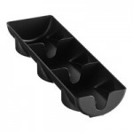 San Jamar C8503WF Wireworks Vertical 8 - 44 oz. Countertop 2 Cup / 1 Lid Organizer