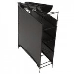 San Jamar C8503WF Wireworks Vertical 8 - 44 oz. Countertop 2 Cup / 1 Lid Organizer