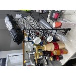 San Jamar C8503WF Wireworks Vertical 8 - 44 oz. Countertop 2 Cup / 1 Lid Organizer