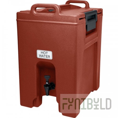 Cambro UC1000402 Ultra Camtainer® 10.5 Gallon Brick Red Insulated Beverage Dispenser
