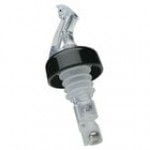 Precision Pours 300 WR C/F 3 oz. Watermelon Red Measured Liquor Pourer with Collar and Fliptop - 12/Pack