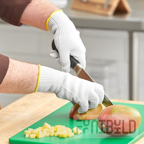 Ansell HyFlex® 74-048 White Medium-Duty A4 Level Cut-Resistant Uncoated Knitted Glove with Dyneema Liner - 2X
