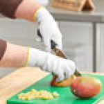 Ansell HyFlex® 74-048 White Medium-Duty A4 Level Cut-Resistant Uncoated Knitted Glove with Dyneema Liner - 2X Ansell HyFlex® 74-048 White Medium-Duty A4 Level Cut-Resistant Uncoated Knitted Glove with Dyneema Liner - 2X