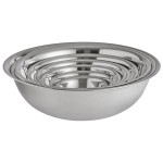 Vollrath 9 Piece Standard Weight Stainless Steel Mixing Bowl Set - 9/Set