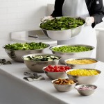 Vollrath 9 Piece Standard Weight Stainless Steel Mixing Bowl Set - 9/Set