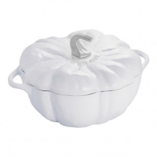 Staub 3.5 Qt. White Pumpkin Enameled Cast Iron Dutch Oven 1024043 Staub 3.5 Qt. White Pumpkin Enameled Cast Iron Dutch Oven 1024043