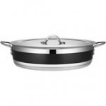 Bon Chef Country French X 9 Qt. Lime Green Stainless Steel Brazier Pot - 71032-CF2-L Bon Chef Country French X 9 Qt. Lime Green Stainless Steel Brazier Pot - 71032-CF2-L