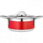 Bon Chef Country French X 9 Qt. Lime Green Stainless Steel Brazier Pot - 71032-CF2-L Bon Chef Country French X 9 Qt. Lime Green Stainless Steel Brazier Pot - 71032-CF2-L