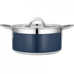Bon Chef Country French X 9 Qt. Lime Green Stainless Steel Brazier Pot - 71032-CF2-L Bon Chef Country French X 9 Qt. Lime Green Stainless Steel Brazier Pot - 71032-CF2-L