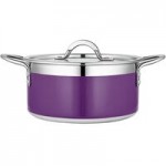 Bon Chef Country French X 9 Qt. Lime Green Stainless Steel Brazier Pot - 71032-CF2-L Bon Chef Country French X 9 Qt. Lime Green Stainless Steel Brazier Pot - 71032-CF2-L