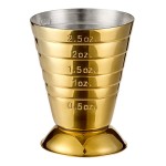 Barfly® M37069GD 2.5 oz. Gold-Plated Measuring Jigger Barfly® M37069GD 2.5 oz. Gold-Plated Measuring Jigger