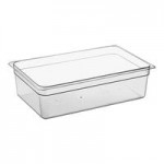 Cambro 15CLRCW135 Camwear® Full Size Clear Polycarbonate Colander Pan - 5