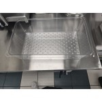 Cambro 15CLRCW135 Camwear® Full Size Clear Polycarbonate Colander Pan - 5