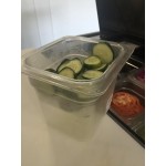Cambro 15CLRCW135 Camwear® Full Size Clear Polycarbonate Colander Pan - 5