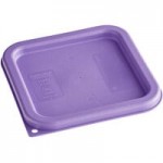 Carlisle 2 Qt. Allergen-Free Clear Square Polycarbonate Food Storage Container