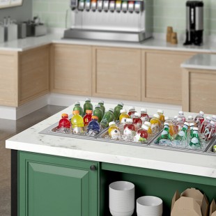 ServIt Six Pan Ice-Cooled Drop-In Food Well ServIt Six Pan Ice-Cooled Drop-In Food Well