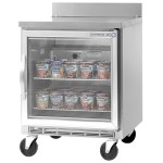 Beverage-Air WTF24AHC-25 24' Single Glass Door Worktop Freezer - 7 cu. ft.