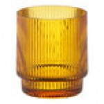 Acopa Lore 10 oz. Amber Rocks / Old Fashioned Glass - 12/Case