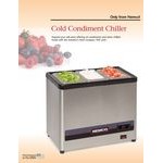 Nemco 9020-2 Countertop Cold Condiment Chiller with Two 1/6 Size Food Pans and Clear Hinged Lids - 120V