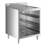 Regency Stainless Steel Corrugated Top Glass Rack Storage Unit - 23 Regency Stainless Steel Corrugated Top Glass Rack Storage Unit - 23