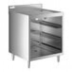 Regency Stainless Steel Corrugated Top Glass Rack Storage Unit - 23 Regency Stainless Steel Corrugated Top Glass Rack Storage Unit - 23