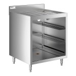 Regency Stainless Steel Corrugated Top Glass Rack Storage Unit - 23 Regency Stainless Steel Corrugated Top Glass Rack Storage Unit - 23