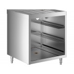 Regency Stainless Steel Corrugated Top Glass Rack Storage Unit - 23 Regency Stainless Steel Corrugated Top Glass Rack Storage Unit - 23