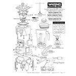 Waring MX1200XTX X-Prep 3 1/2 hp Blender with Adjustable Speed and 64 oz. Copolyester Container - 120V Waring MX1200XTX X-Prep 3 1/2 hp Blender with Adjustable Speed and 64 oz. Copolyester Container - 120V