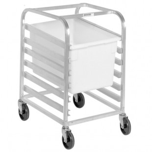 Channel PBA406 6 Box Mobile Aluminum Food Box Rack Channel PBA406 6 Box Mobile Aluminum Food Box Rack