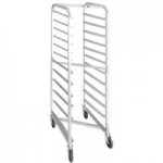 Channel 401AN-HD 20 Pan End Load Heavy-Duty Aluminum Nesting Bun / Sheet Pan Rack - Assembled